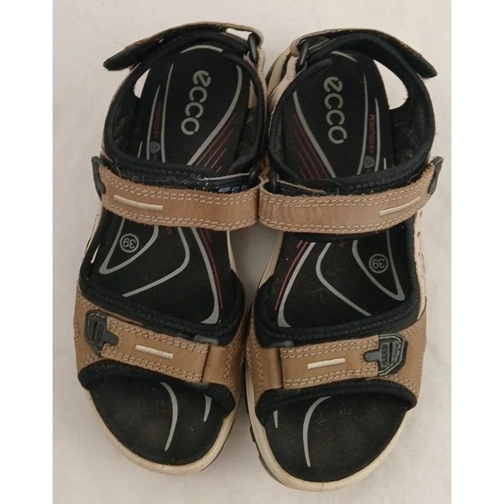 ECCO Yucatan Offroad Sandals mens 39 EUR US 8.5 Black Sport Hiking Water